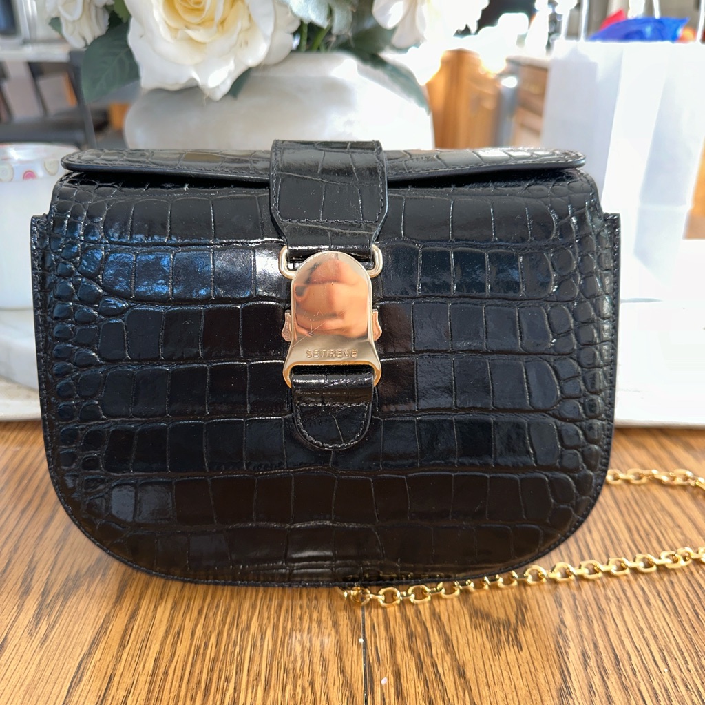 Senreve Cadence Crossbody In Dragon Noir/Gold